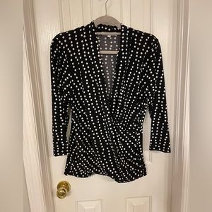 Retro polka dot crossover top Chaus XL